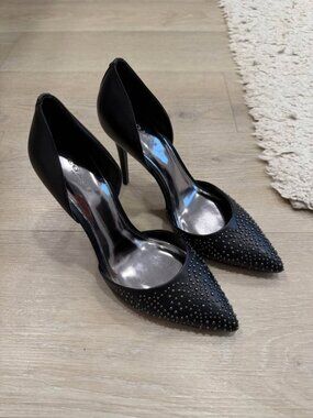 Coach Holmes Studded Leather D’Orsay High Heels